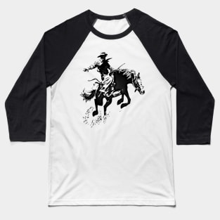 Western Era - Cowboy on Horseback 6 Baseball T-Shirt